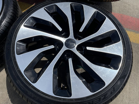 21" Lucid Air Grand Touring OEM 95542 95543 wheels rims black tires DISCOUNTED Texas Truck Tire
