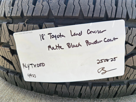 18" Toyota Land Cruiser OEM 95953 wheels rims BLACK Tundra Sequoia A/T NEW Texas Truck Tire