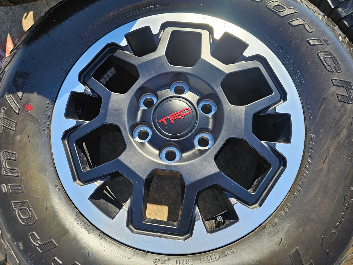 17" Toyota Tacoma 4Runner TRD OEM 10638 wheels rims 2024 2025 2026 BFG NEW Texas Truck Tire