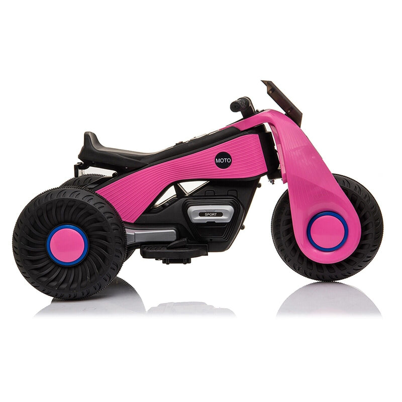 Fun and Stylish Pink Electric Motorcycle for Kids with USB Music - Perfect Birthday Gift for Girls!