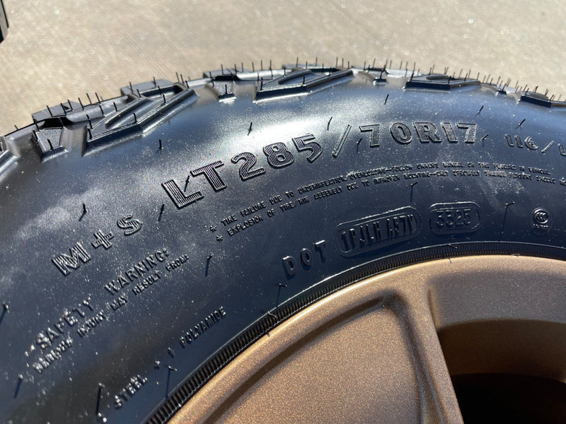 (5) 17" Jeep Wrangler Rubicon OEM 96226 wheels rims Gladiator GOODYEAR 33" NEW Texas Truck Tire