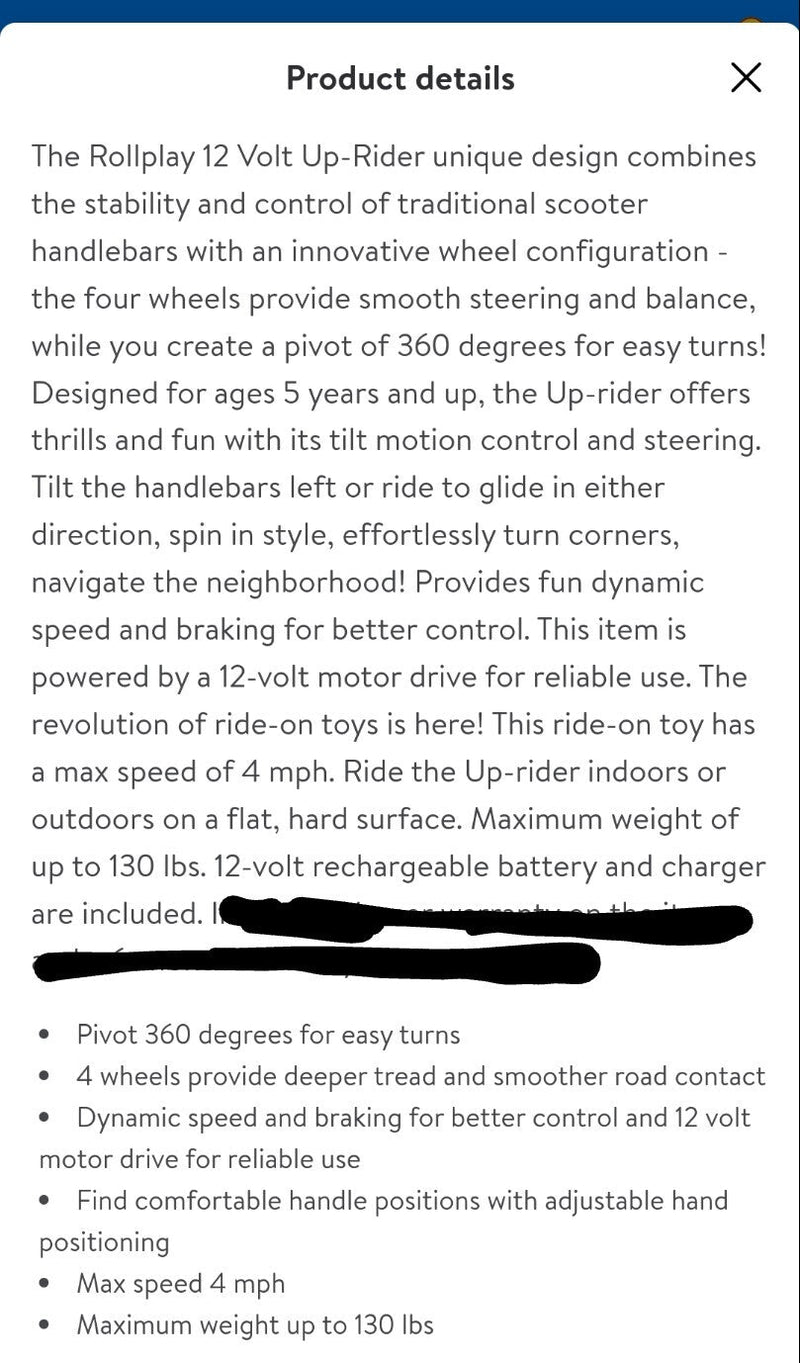 12-Volt Uprider Ride-On Scooter Toy for Kids