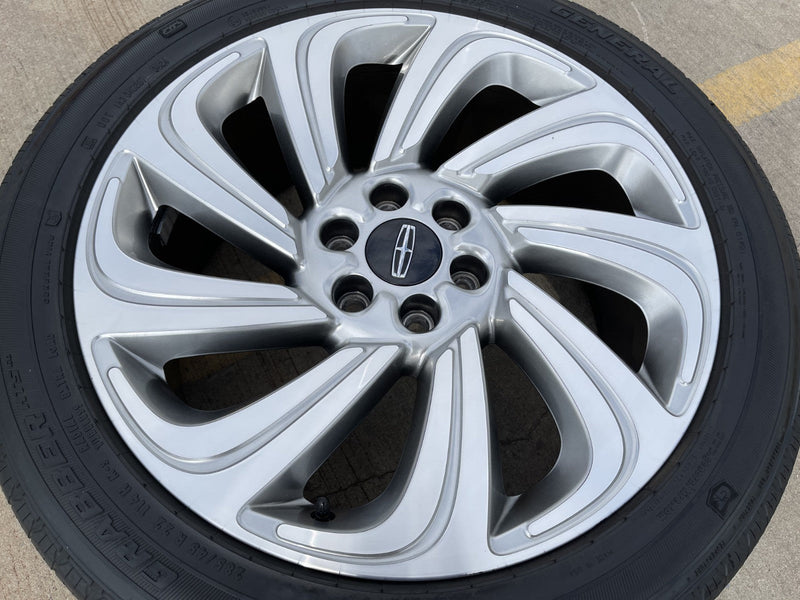 (1) 22" Lincoln Navigator BLACK LABEL OEM 10497 rim wheel 2022 2023 2024 GENERAL Texas Truck Tire