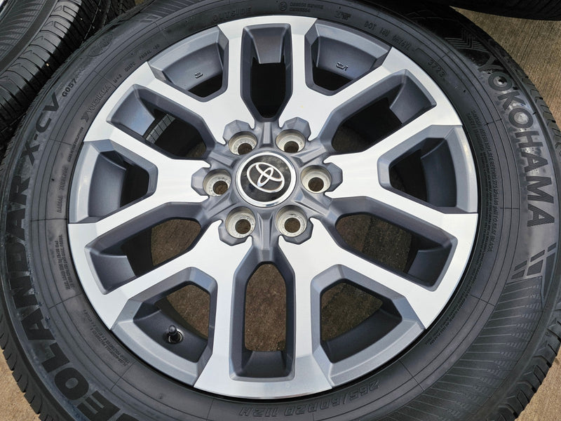 20" Toyota Tundra TSS TRD OEM wheels rims 75277 95359 Sequoia 2024 2025 2026 Texas Truck Tire