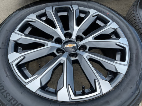22" Chevy Tahoe Silverado Suburban OEM wheels rims 2022 2023 2024 2025 2026 NEW Texas Truck Tire