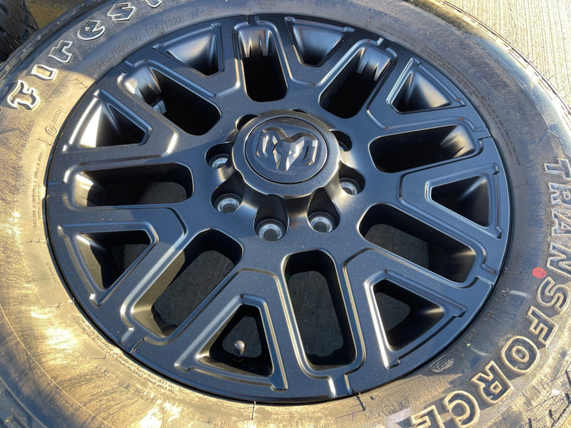 20" Dodge Ram 2500 3500 LARAMIE OEM 51649 wheels rims A/T2 2025 2026 Texas Truck Tire