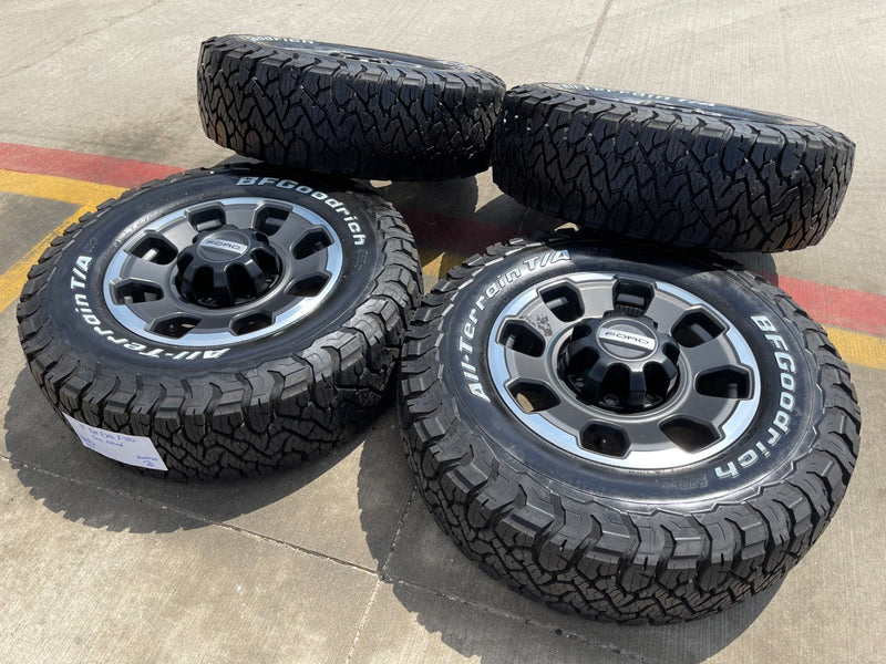 18" Ford F-250 F-350 OEM TREMOR rims wheels 10482 tires BFG KO3 A/T 33" NEW Texas Truck Tire