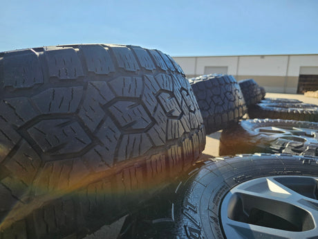 18" Lexus GX550 OEM wheels rims Toyota Land Cruiser Tundra Sequoia TOYO A/T3 Texas Truck Tire