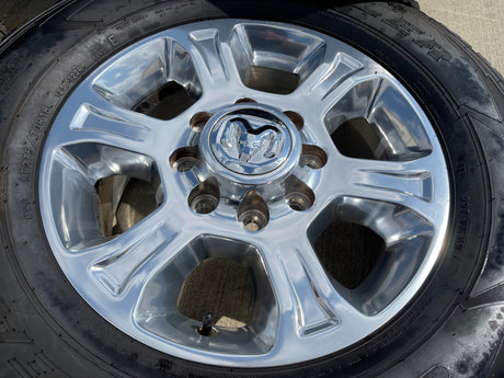 18" Ram 2500 3500 Laramie Power Wagon OEM wheels rims 2692 GOODYEAR A/T NICE Texas Truck Tire