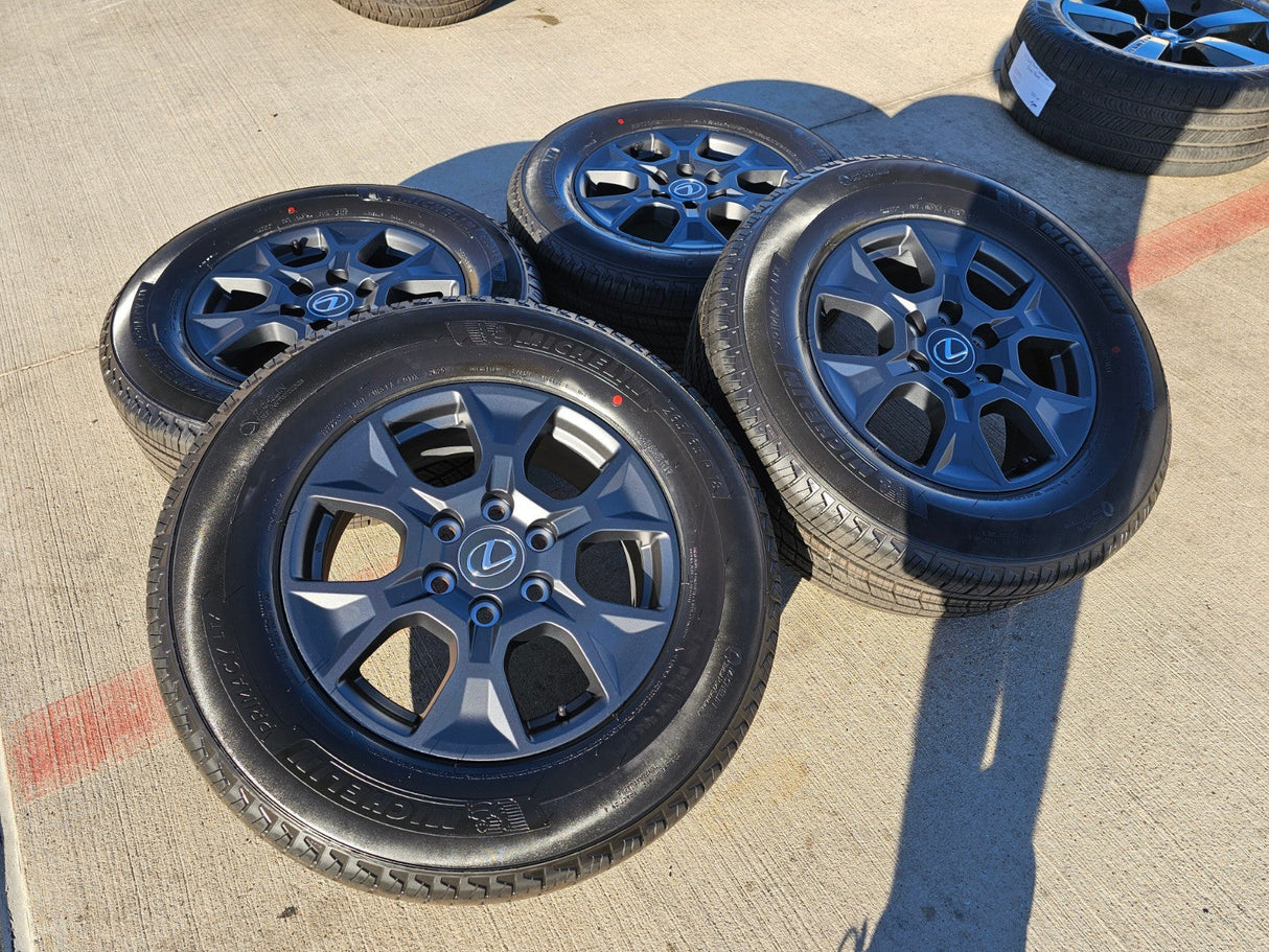 18" Lexus GX550 OEM wheels rims Toyota Land Cruiser Tundra Sequoia MICHELIN NEW Texas Truck Tire