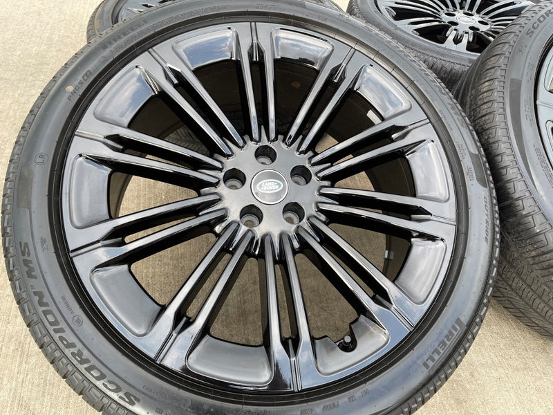 23" Land Rover Range AUTOBIOGRAPHY OEM 72377 wheels rims 2024 2025 2026 PIRELLI Texas Truck Tire