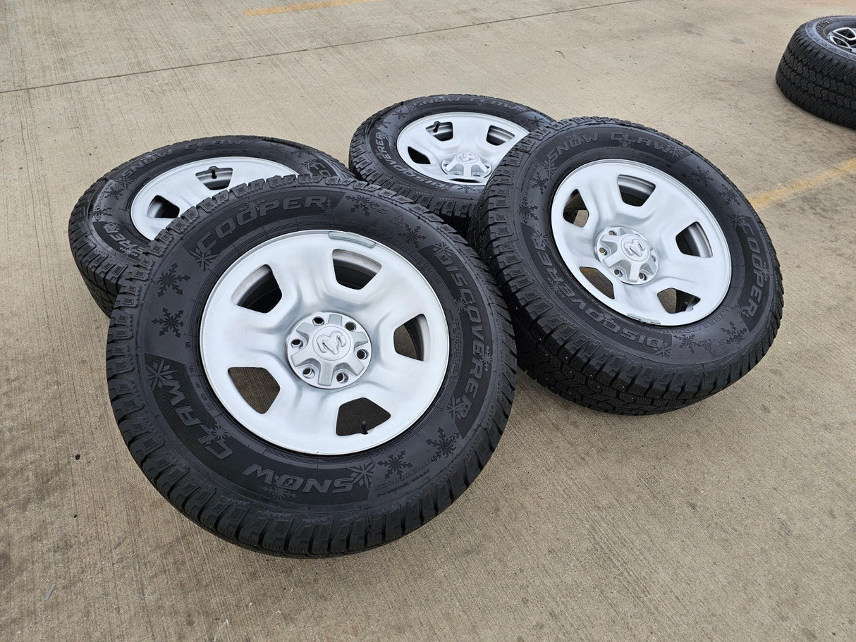 18" Ram 1500 OEM 2667 stock wheels rims SNOW tires 2022 2023 2024 2025 2026 Texas Truck Tire