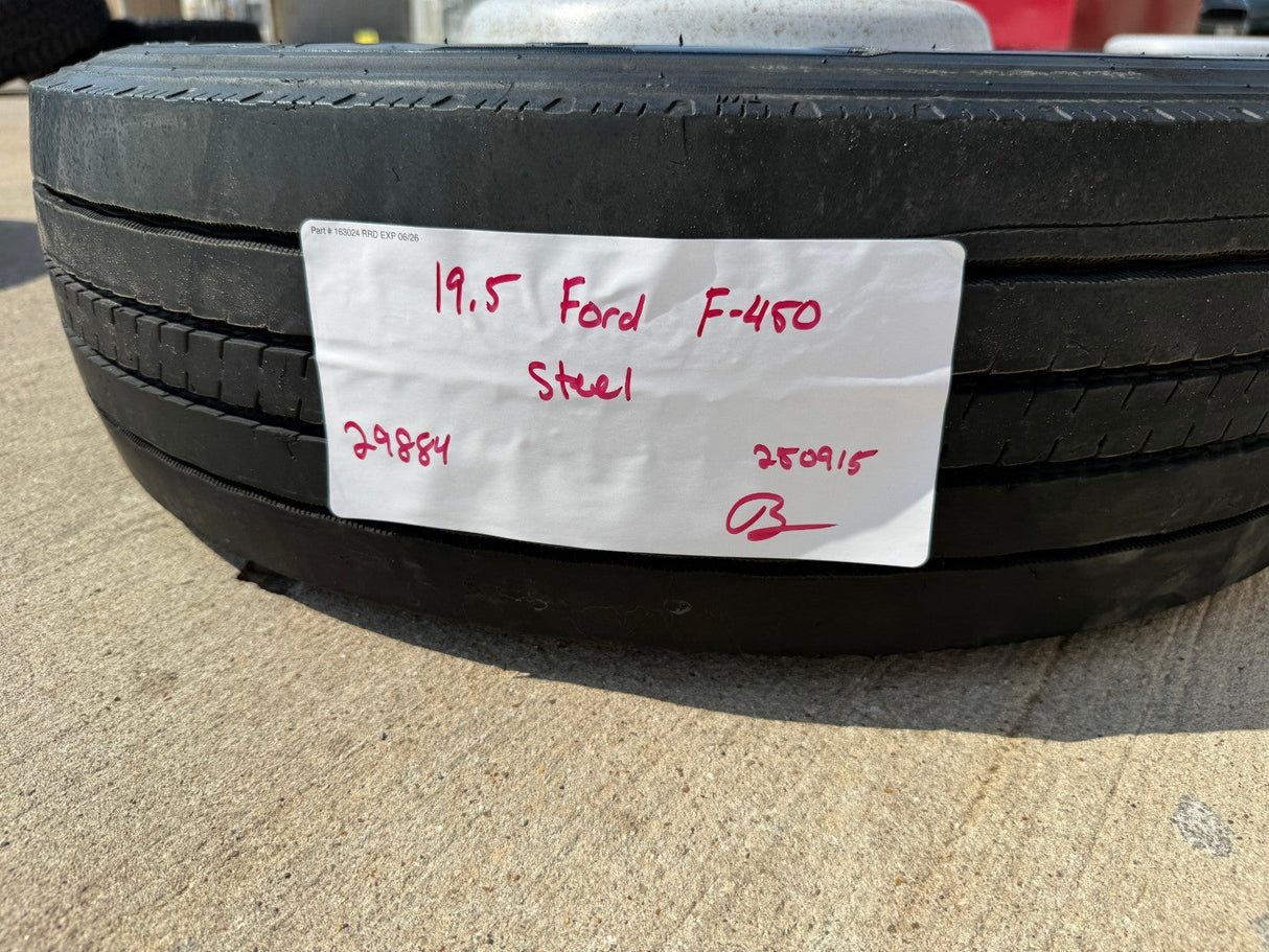 19.5" Ford F-450 Dually F-550 rim RAM 4500 OEM 10x225 spare Texas Truck Tire