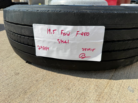 19.5" Ford F-450 Dually F-550 rim RAM 4500 OEM 10x225 spare Texas Truck Tire