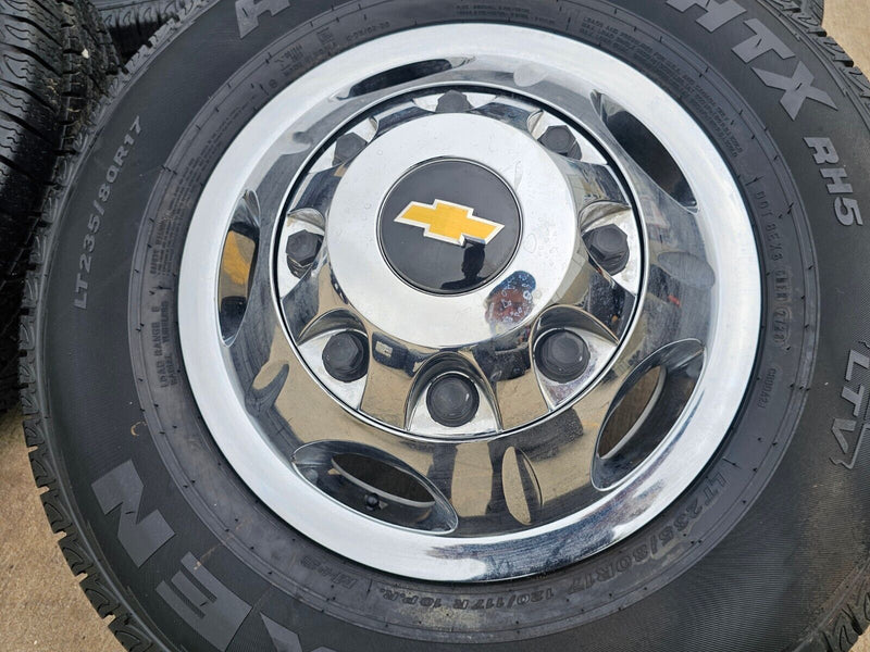 17" Chevy Silverado GMC Sierra 3500 Dually simulator rims wheels OEM 8094 NEW Texas Truck Tire