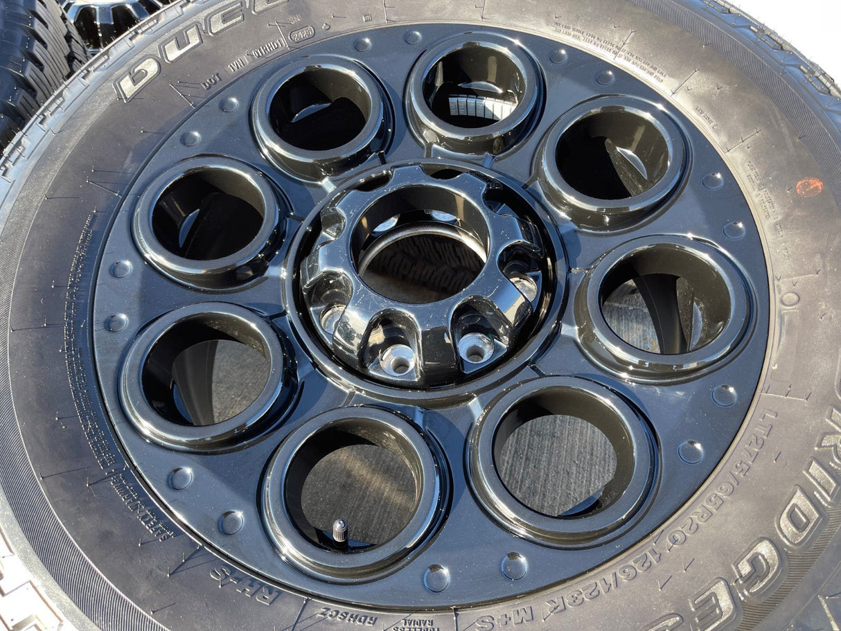 20" Ford F-250 F-350 OEM black TREMOR 10484 10299 wheels rims BRIDGESTONE NEW Texas Truck Tire