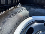 17" Ford Bronco HERITAGE Edition wheels rims white 2025 2026 GOODYEAR 35" Texas Truck Tire