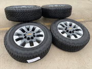 20" Chevy Silverado GMC Sierra AT4 2500 3500 OEM 5960 5947 wheels rims GOODYEAR Texas Truck Tire