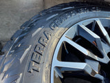 20" GMC Sierra Chevy Silverado 2500 3500 OEM Replica wheels rims NITRO 34" NEW Texas Truck Tire