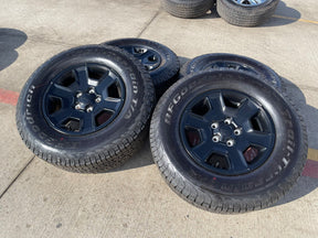 17" Jeep Wrangler Rubicon OEM 9260 wheels rims Gladiator tires BFG A/T NEW Texas Truck Tire