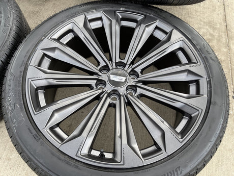24" Cadillac Escalade V OEM wheels rims tires 2022 2023 2024 2025 2026 NEW Texas Truck Tire