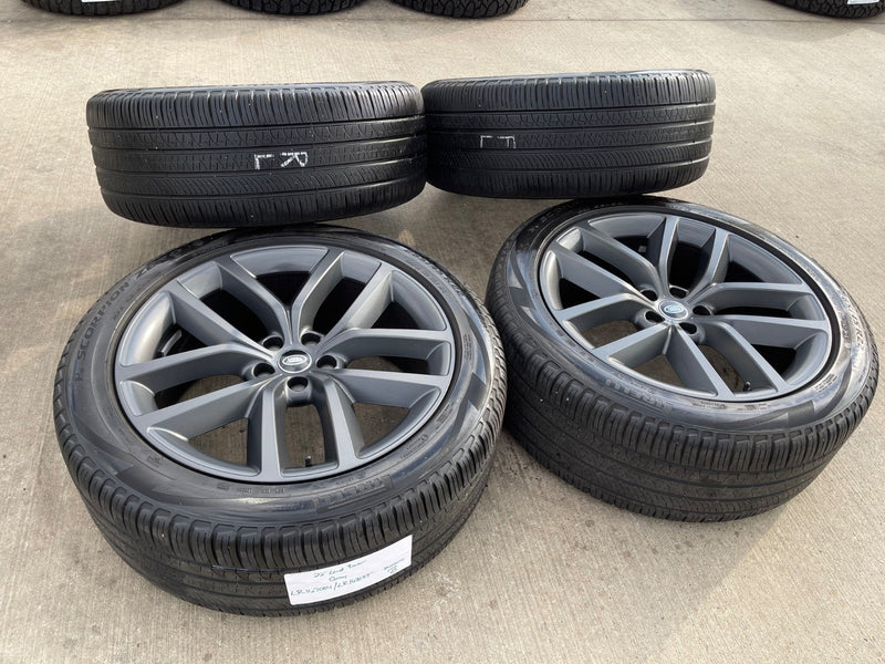 22" Land Rover DEFENDER OEM wheels rims 72385 Range tires GRAY 2023 2024 2025 Texas Truck Tire