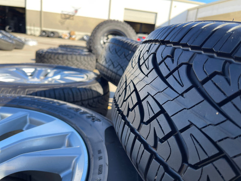 20" Infiniti QX56 QX80 OEM 73769 wheels rims Nissan Titan Armada tires Texas Truck Tire