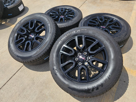 20" GMC Sierra Yukon Chevy OEM black 5914 5918 wheels rims 2023 2024 2025 2026 Texas Truck Tire