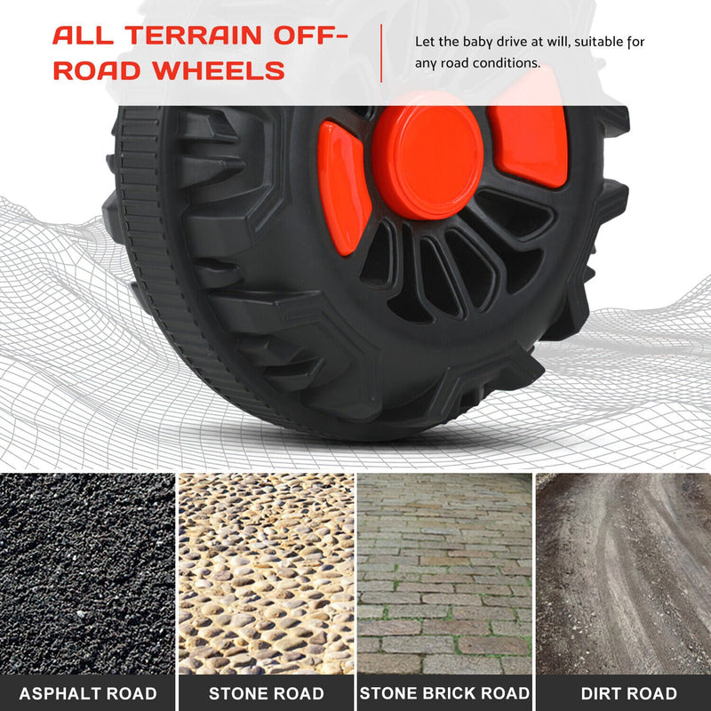 Electric ATV Ride-On Car with MP3 Player and LED Lights - 6V Battery Powered, 4-Wheeled Beach Cruiser