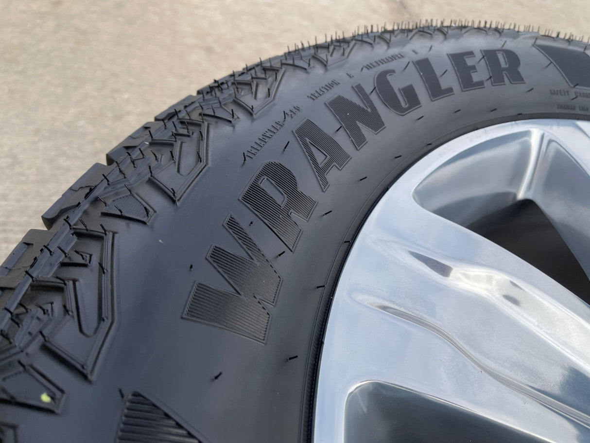 20" Ford F-150 Expedition OEM rims wheels polished 10004 tires GOODYEAR A/T Texas Truck Tire