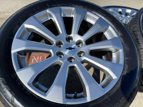 22" Chevy Silverado High Country OEM 5922 wheels rims Tahoe 2024 2025 2026 Texas Truck Tire