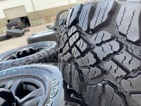 17" Ford F-250 F-350 OEM 10096 TREMOR wheels rims tires DURATRAC A/T NEW Texas Truck Tire