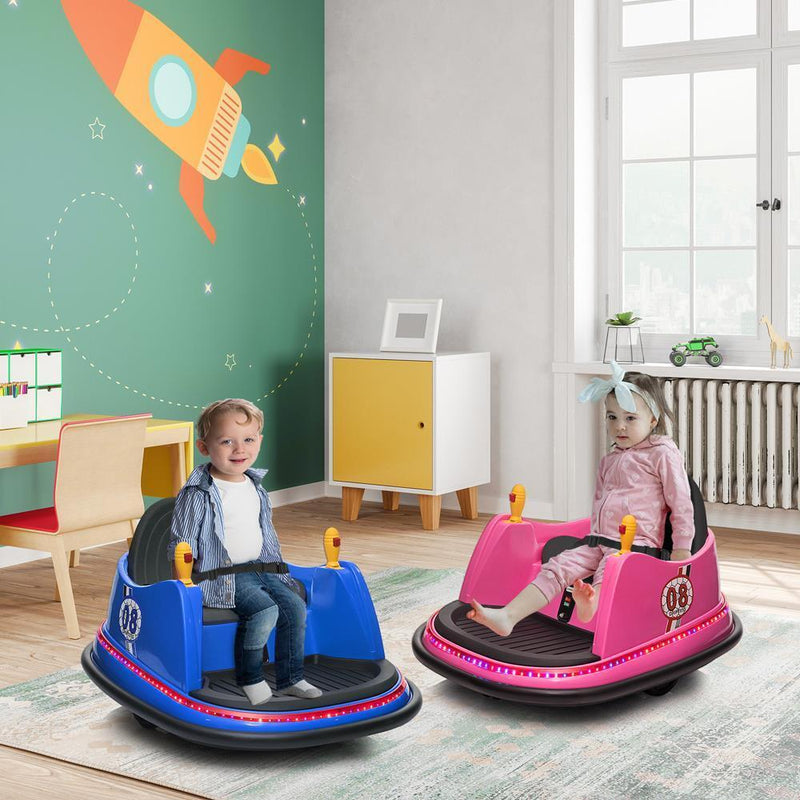 360° Spinning Electric Bumper Car for Kids with Remote Control and MP3 Player