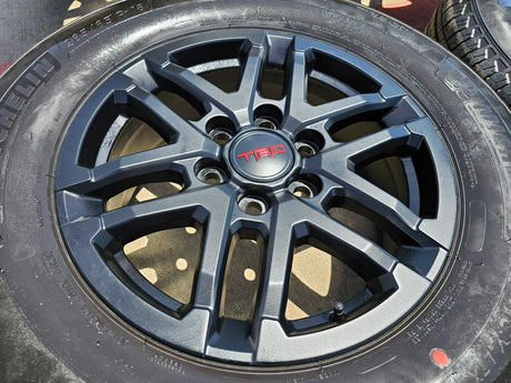 18" Toyota Tacoma 4Runner TRD OEM black 10641 wheels rims 2024 2025 2026 NEW Texas Truck Tire