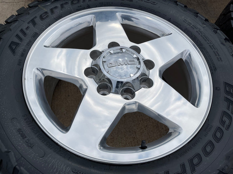 20" Chevy Silverado GMC Sierra 2500 3500 OEM 5503 rims wheels BFG KO3 A/T NEW Texas Truck Tire