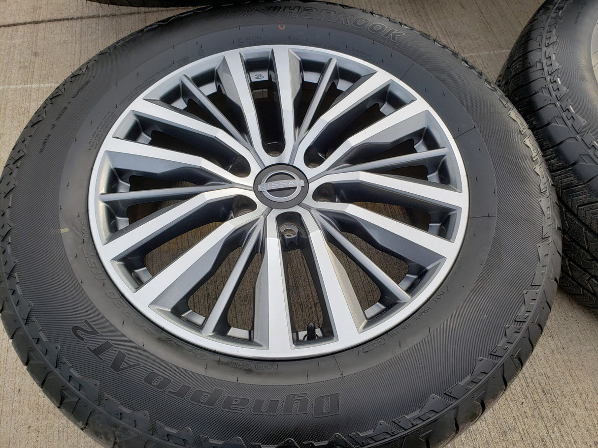 20" Nissan Titan Armada Infiniti QX80 OEM 62858 wheels rims 2023 2024 2025 2026 Texas Truck Tire