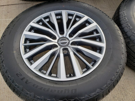 20" Nissan Titan Armada Infiniti QX80 OEM 62858 wheels rims 2023 2024 2025 2026 Texas Truck Tire