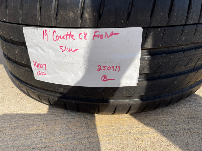 19" Chevy Corvette C8 OEM wheel rim 14007 96704 FRONT 2023 2024 2025 2026 NEW Texas Truck Tire