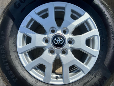 17" Toyota Tacoma 4Runner TRD OEM 94254 10637 wheels rims 2025 2026 GOODYEAR NEW Texas Truck Tire