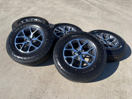 17" Jeep Gladiator OEM wheels rims 9235 Wrangler 2024 2025 2026 NEXEN NEW Texas Truck Tire