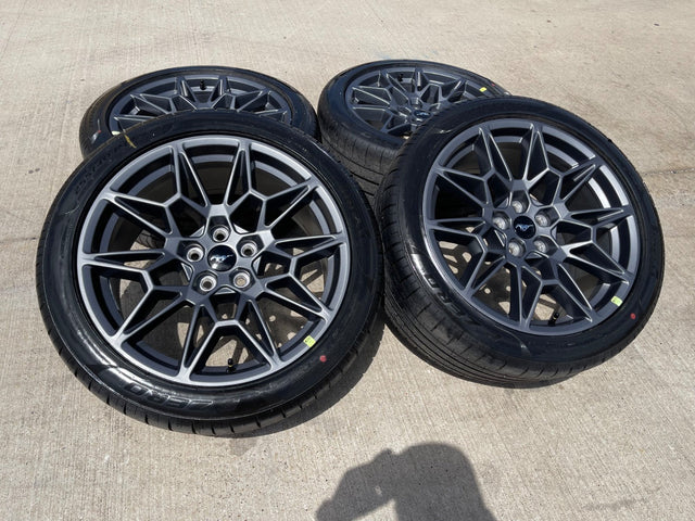 19" Ford Mustang GT Track Pack OEM 10600 10603 wheels rims 2025 2026 TPMS NEW Texas Truck Tire
