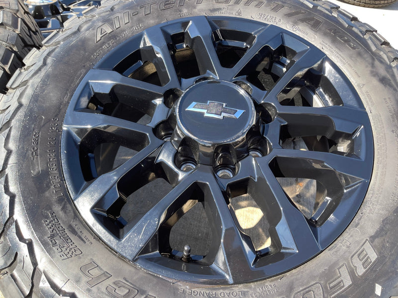 20" Chevy Silverado Trail Boss GMC AT4 2500 OEM 94030 wheels rims BFG KO3 Texas Truck Tire