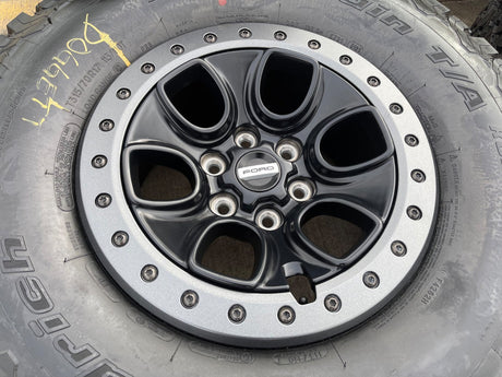17" Ford F-150 Raptor OEM BEADLOCK rims wheels 10459 95210 BFG KO2 35" tires NEW Texas Truck Tire