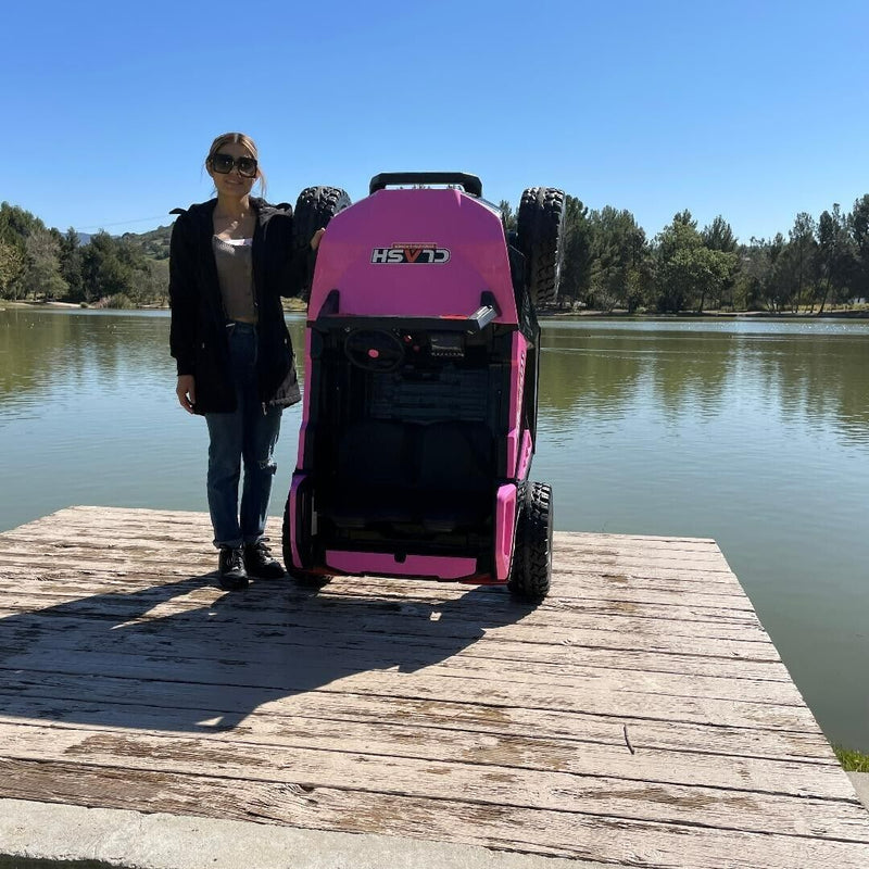 24V Clash Touchscreen Ride-On Giant Buggy - Razor UTV Rubber Adjustable Side-by-Side