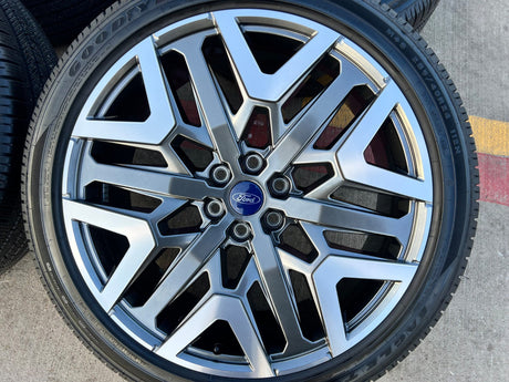 24" Ford F-150 LIMITED Plus OEM rims wheels Expedition 2024 2025 2026 NEW Texas Truck Tire
