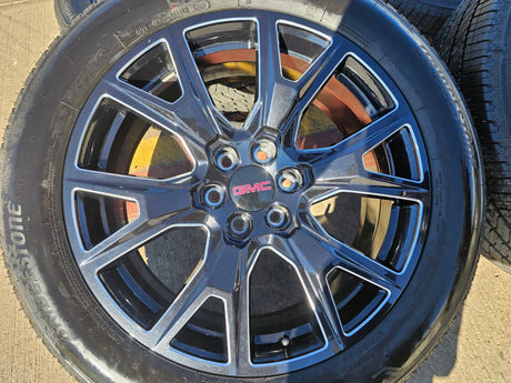22" GMC Yukon Sierra Chevy Tahoe Escalade OEM 5944 wheels rims 2025 2026 NEW Texas Truck Tire