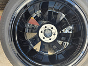 22" Lincoln Navigator OEM rims wheels Black Label 95384 10496 tires PIRELLI NEW Texas Truck Tire