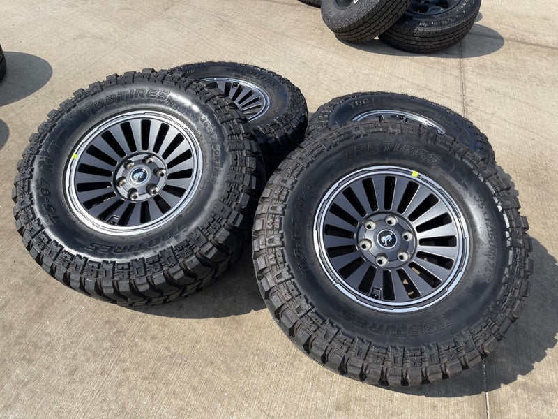 17" Ford Bronco HERITAGE Edition wheels rims 2024 2025 2026 tires 35" Texas Truck Tire
