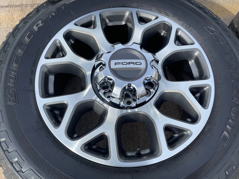 20" Ford F-250 F-350 OEM Lariat wheels rims 10292 tires BRIDGESTONE DUELER A/T Texas Truck Tire