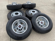 17" Chevy Silverado GMC Sierra 3500 Dually rims wheels OEM 5519 5520 MICHELIN Texas Truck Tire